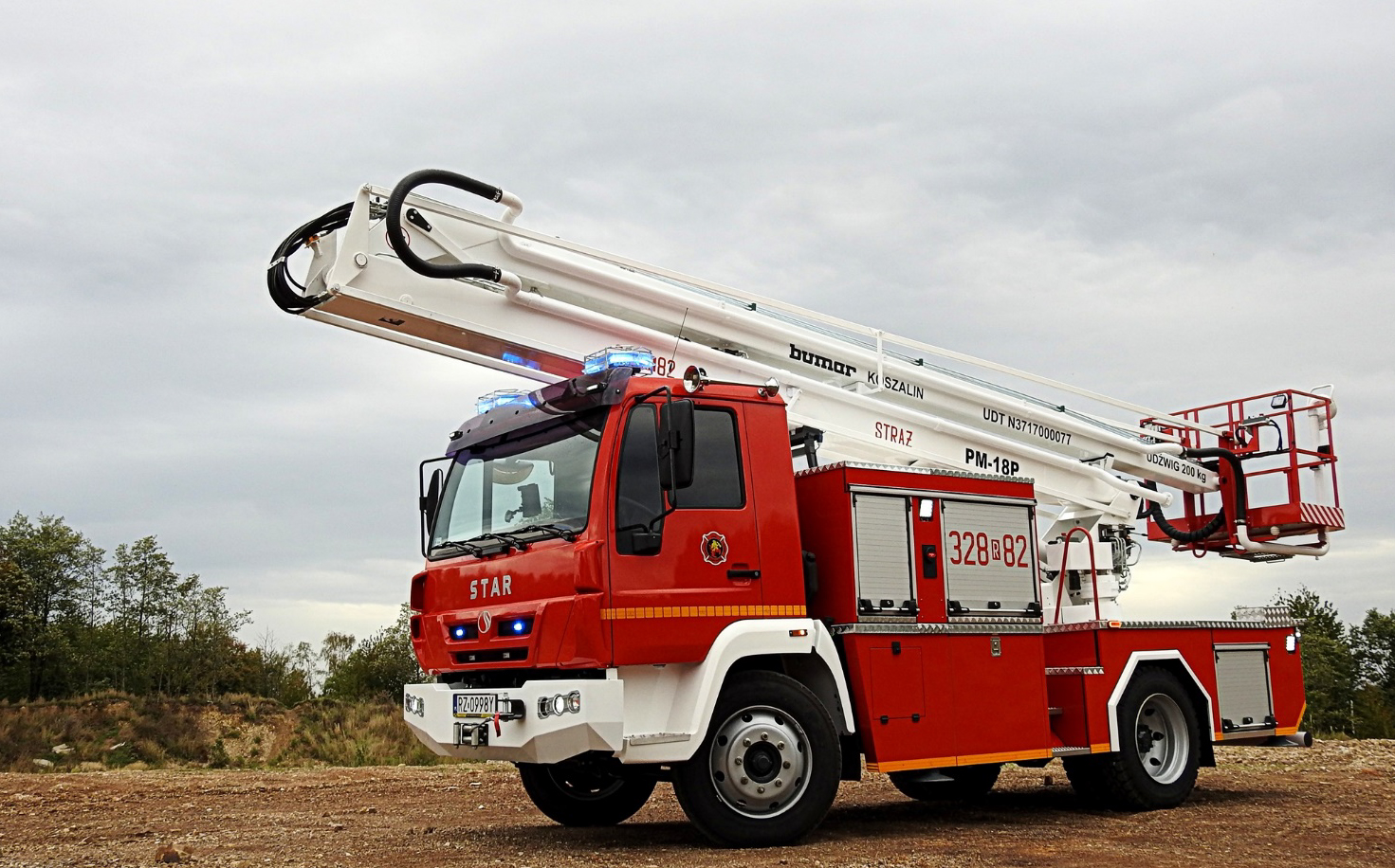 Zmodernizowany samoch&oacute;d Star 200, fot. Ochotnicza Straż Pożarna Rzesz&oacute;w - Budziw&oacute;j